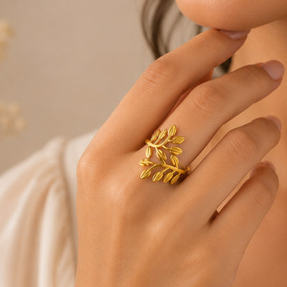Gold Leaf Ring